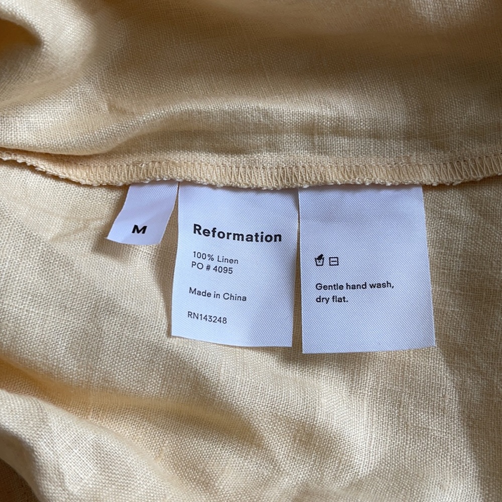Reformation Ida Dress in Yellow - Picture 9 of 9